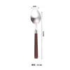 Juego de Cuchillo y Tenedor para Bistec con Mango de Nogal de Acero Inoxidable Vajilla Occidental Hogar Utensilios de Cocina de Alta Gama Juego de Cuatro Piezas