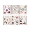 Hermosos stickers de día mini Journal Serie 100 100 piezas mini Journal en caja Material de Journal 6 tipos