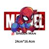 Impresión por transferencia térmica con patrón de Spider-Man, Iron Man americano, de los Vengadores, con tinta blanca, para camisetas, suéteres, parches adhesivos DIY