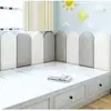 Pegatinas de Pared Anticolisión Autoadhesivas Cabecero Decoración Suave de Pared Tatami Contorno Suave de Pared Pegatinas de Pared 3D Estéreo para Niños Respaldo