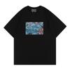 Camiseta Casual de Manga Corta para Hombre y Mujer con Estampado de Calle Animada de Tokio, Japón KITH Marca de Tendencia Transfronteriza Estilo Americano