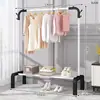 Fábrica de tendedero de piso para interiores para el hogar perchero de interior para ropa perchero de dormitorio simple estante de almacenamiento para balcón para secar ropa