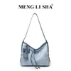 Bolso tote vintage de gran capacidad transfronterizo con un toque retro de alta gama, bolso de hombro simple para el día a día para mujer