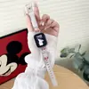 Adecuado para S10 Apple Applewatch Reloj 14mm Mickey Metal Silicona Doble Clavo iWatch Se98 Correa