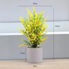 Amazon flor artificial lavanda espiga de hoja puntiaguda ramo planta verde artificial boda decoración del hogar flor de plástico bonsái