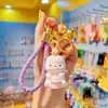 Nuevo Llavero de Dibujos Animados Lindo Comida Mascota Animal Pequeño Llavero Lindo Moda Muñeca de Resina Llavero de Niña Colgante para Bolso