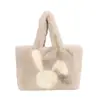 Bolsa Peluda de Grande Capacidade para Mulheres 2023 Nova Outono e Inverno Fofa Desenho Animado Bolsa Tote Bolsa de Mão Bolsa de Boneca Corrente Diagonal