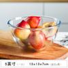 Tazón de Vidrio Resistente al Calor para Ensalada, Tazón Redondo, Tazón Transparente de Arroz para Cocina, Tazón Espeso para Sopa, Plato para Hornear en Microondas, Vajilla