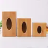 Caixa de Papel de Madeira Simples Estilo Europeu Doméstico Caixa de Tecido para Mesa de Centro de Sala de Estar de Carro Moda para Desktop