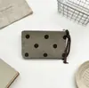 Nuevo Monedero de Pana con Lunares para Mujer, Bolsa Portátil para Lápiz Labial y Maquillaje, Linda Bolsa de Almacenamiento de Gran Capacidad