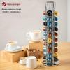 Suporte Giratório de Café Transfronteiriço Suporte de Armazenamento Nespresso Suporte de Cápsulas de Café Nespresso 40 Cápsulas