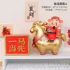 Cofrinho Ornamentado para Impulsionar Dinheiro, Ano do Cavalo, Mascote de Escritório Estilo Chinês, Presente Criativo de Ano Novo, Dropshipping Disponível