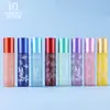 Frasco Roll-on 10ml frasco com conta para impressão cor macaron frasco de vidro frasco de óleo essencial caixa de presente amostra