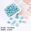 Cuentas de Cerámica Pintadas a Mano de Lunares Coloridos con Forma de Hongo de Agujero Recto Materiales de Cuentas Sueltas para Pulseras y Collares Hechos a Mano para DIY