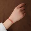 Pulsera/Tobillera de Cuerda Roja Moneda de Oro Cuerda Roja Tejida a Mano DIY para Hombre y Mujer Cuerda de Mano Cuerda de Pie Joyería Simple y Atmosférica