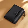 2025 Nueva Cartera con Texto para Mujer Billetera Plegable Corta con Cremallera Moda de Negocios Celebridad Moda Cartera Pequeña