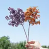 Ramo Único 8 Pontas Espuma Espinho Fruta Flor Artificial Flor Falsa Decoração Suave para Casa Casamento Hotel Fotografia Materiais para Arranjo Floral