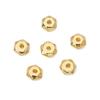 Cuentas de piedra tallada en forma de estrella de seis puntas en oro de 14 quilates que preserva el color, pulsera de cuentas hecha a mano, collar, accesorios de joyería