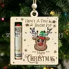 Billetera Nueva Navideña Transfronteriza Decoración Navideña Señal de Madera Colgante Creativo Manualidades de Madera DIY Colgante Navideño
