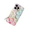Funda de teléfono estilo lujo, brillante, incrustada de diamantes, floral 3D para Apple 17 Pro Max, ultrafina, con recortes precisos y cobertura total