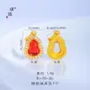 Puzuo Color Fuerte que Conserva el Color Oro Arena Antiguo Accesorios DIY Incrustados con Diamantes Colgante de Calabaza Fulu Semilla de Loto Vaina de Loto Cadena para Suéter