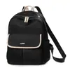 Mochila Feminina 2025 Nova Moda para o Trabalho Mochila de Grande Capacidade Bolsa para Estudante Universitário Mochila Leve para Viagem com Compartimento para Computador