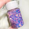 Pétalas de Cereja Lantejoulas Nail Art Glitter Laser Flush Cânhamo Cebola em Pó Pétala Cristal Cola Gotas Pacote de Material DIY Areia Movediça Mahjong