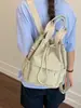 Moda de Verano 2026 Simple Mochila con Cordón Multifuncional para Mujer Estilo Coreano Nicho Mochila de Uso Simple/Doble