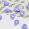 Liga Colorida Tinta Pérola Furo para Pendurar Fofo Acessórios DIY Corrente para Celular Material de Joias para Roupas Feito à Mão Pingente