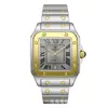 2026 Comercio Exterior Reloj de Acero Inoxidable para Hombre Resistente al Agua Correa de Acero Estilo Negocios Reloj de Cuarzo Cuadrado Reloj de Alta Calidad para Hombre
