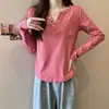 Camiseta Bordada de Manga Larga para Mujer Talla Grande, Prenda Base Otoño e Invierno para Mujeres con Curvas, Adelgazante y Favorecedora