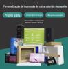 Tampa do céu caixa de presente caixa de papelão branco embalagem semi-alta Express atacado extra caixa dura e-commerce logística caixa de papelão ondulado