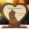 2025 Nueva Decoración Transfronteriza para Bodas y Día de San Valentín Regalo Conmemorativo de Madera para Pareja de Aniversario