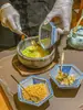 Pratos de Cerâmica Criativos Tigelas de Cerâmica Japonesas Tigelas de Sopa Pratos Pequenos para Lanches Pratos de Cozinha Pratos Comerciais para Sushi e Dim Sum