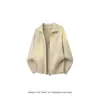 Cárdigan de punto con cremallera de alta gama retro, suéter con solapa para hombre y mujer, otoño invierno, nueva marca de moda, para pareja, suéter casual holgado de punto