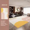 Alfombra Sencilla de Rayas para Nicho de Sala de Estar, Alfombra Engrosada para Dormitorio, Sofá, Mesa de Café, Impermeable, Resistente a Manchas, Fácil de Limpiar para Áreas Grandes