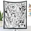 Manta de Dibujos Animados de Colores para Colorear DIY, Hecha a Mano y Exclusiva para Ventas Transfronterizas