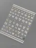 Adesivos para Nail Art Yitu Padrão Formiga com Adesivos de Laço Prateados, Decorações Elegantes para Nail Art Estilo Ano Novo Yt7653