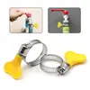 Abrazadera de Acero Inoxidable Americana Abrazadera de Garganta Abrazadera para Tubo Abrazadera para Tubo Abrazadera para Tubería de Agua Tubería de Gas Anillo de Abrazadera Fija