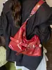 Bolso de Alta Gama Transfronterizo para Mujer 2026 Nuevo Otoño Moda Bolso de Hombro Rojo Gran Capacidad Bolso Tote para Viajes Diarios