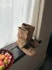 Botas curtas de balé DASU estilo coreano, elegantes, com aumento de altura para mulheres, novas outono 2026, botas finas vintage de bico redondo