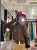 Chaqueta Corta de Cuello Alto Yinhe Hecha a Mano para Chica Cool 2026 Chaqueta Cardigan Retro Napoleónica de Doble Botonadura con Cremallera