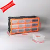Caja de Almacenamiento para Artículos Varios de Escritorio Plástico Simple Tipo Cajón Compartimentada Caja de Herramientas para Piezas Clasificación y Organización Hogar Montado en Pared