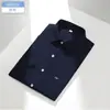 Camisa Oxford de Algodón Lavada con Enzimas para Hombre de Manga Corta 100% Algodón Casual de Negocios Chaqueta Versátil Camisa para Hombre