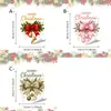 Adesivos Estáticos de Janela de Natal Soldado Quebra-Nozes Laço Bolas de Natal Adesivos de Vidro Decoração de Atmosfera Festiva