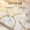 Cadena de Cola de Extensión de Color Conservante Chapada en Oro Real de 14K con Cierre de Langosta Colgante de Circonita Accesorios DIY Accesorios para Collares y Pulseras Hechos a Mano