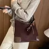 Bolso tote retro con estampado de leopardo para mujer, nueva colección otoño/invierno 2026, bolso de axila con retazos de gamuza, bolso de hombro color Maillard, bolso cruzado