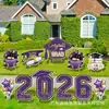 Cartel de Jardín Temporada de Graduación Transfronteriza 2026, Nuevo Cartel de Letras para Césped de Jardín al Aire Libre Escuela