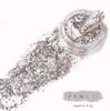 Nuevo polvo de uñas de cristal de red roja con diamantes, polvo fino para uñas Galaxia, brillo de ensueño, concha brillante, polvo mixto para uñas, polvo Galaxia, 4 botellas/set