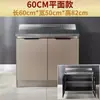 Bacia de Fogão Simples Doméstica de Aço Inoxidável Gabinete de Armazenamento Tudo-em-Um Montagem Econômica Armário de Cozinha Armário de Armazenamento